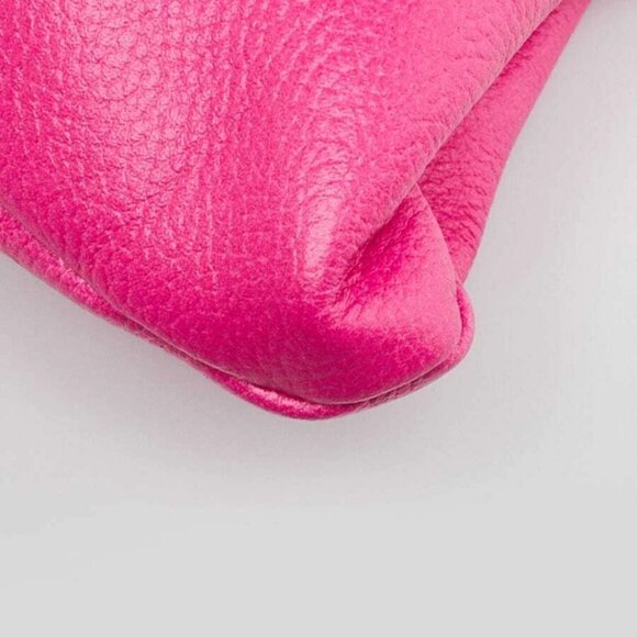 Balenciaga Fuchsia Grained Leather XL Cloud Clutch Bag - Picture 3 of 12
